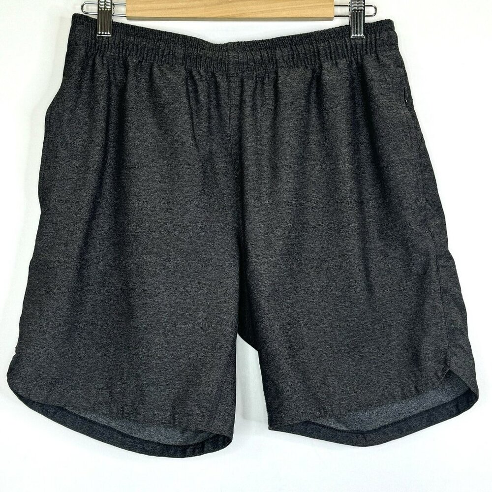 Rhone Guru Shorts Mens Medium Gray Athletic Stretch CrossFit Running 7.5" Inseam